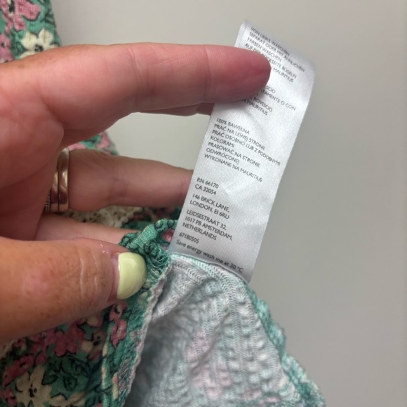 Urban Outfitters Alice Green Floral Mini Dress - Picture 12 of 13